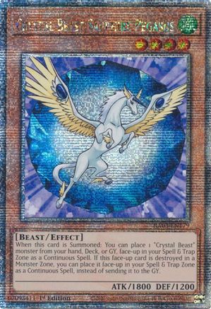 Crystal Beast Sapphire Pegasus (Quarter Century Secret Rare) (RA03-EN179) - Quarter Century Bonanza 1st Edition Quarter Century Bonanza Yugioh Single  Squirtle Squad Card Shop.