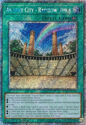 Ancient City - Rainbow Ruins (Platinum Secret Rare) (RA03-EN181) - Quarter Century Bonanza 1st Edition Quarter Century Bonanza Yugioh Single  Squirtle Squad Card Shop.