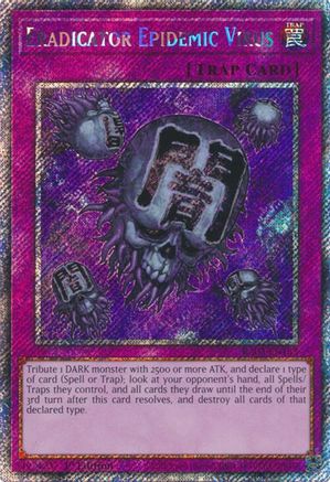 Eradicator Epidemic Virus (Platinum Secret Rare) (RA03-EN183) - Quarter Century Bonanza 1st Edition Quarter Century Bonanza Yugioh Single  Squirtle Squad Card Shop.