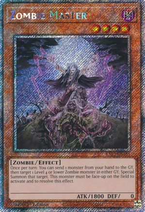 Zombie Master (Platinum Secret Rare) (RA03-EN185) - Quarter Century Bonanza 1st Edition Quarter Century Bonanza Yugioh Single  Squirtle Squad Card Shop.