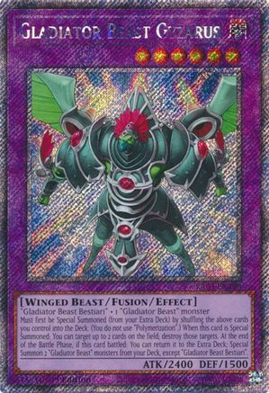 Gladiator Beast Gyzarus (Platinum Secret Rare) (RA03-EN198) - Quarter Century Bonanza 1st Edition Quarter Century Bonanza Yugioh Single  Squirtle Squad Card Shop.