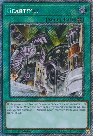 Geartown (Platinum Secret Rare) (RA03-EN203) - Quarter Century Bonanza 1st Edition Quarter Century Bonanza Yugioh Single  Squirtle Squad Card Shop.