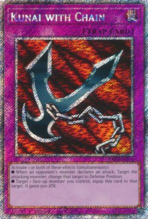 Kunai with Chain (Platinum Secret Rare) (RA03-EN204) - Quarter Century Bonanza 1st Edition Quarter Century Bonanza Yugioh Single  Squirtle Squad Card Shop.