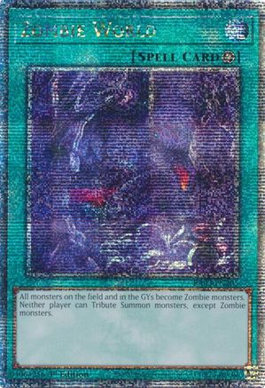 Zombie World (Quarter Century Secret Rare) (RA03-EN205) - Quarter Century Bonanza 1st Edition Quarter Century Bonanza Yugioh Single  Squirtle Squad Card Shop.