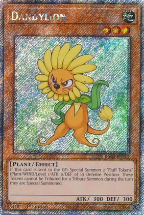 Dandylion (Platinum Secret Rare) (RA03-EN211) - Quarter Century Bonanza 1st Edition Quarter Century Bonanza Yugioh Single  Squirtle Squad Card Shop.