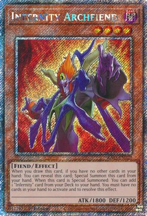 Infernity Archfiend (Platinum Secret Rare) (RA03-EN220) - Quarter Century Bonanza 1st Edition Quarter Century Bonanza Yugioh Single  Squirtle Squad Card Shop.
