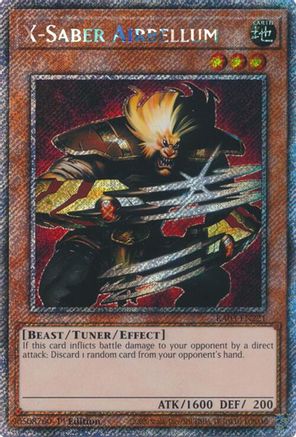X-Saber Airbellum (Platinum Secret Rare) (RA03-EN221) - Quarter Century Bonanza 1st Edition Quarter Century Bonanza Yugioh Single  Squirtle Squad Card Shop.