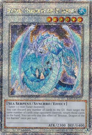 Brionac, Dragon of the Ice Barrier (Quarter Century Secret Rare) (RA03-EN227) - Quarter Century Bonanza 1st Edition Quarter Century Bonanza Yugioh Single  Squirtle Squad Card Shop.