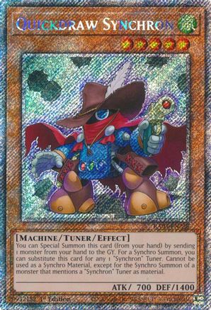 Quickdraw Synchron (Platinum Secret Rare) (RA03-EN228) - Quarter Century Bonanza 1st Edition Quarter Century Bonanza Yugioh Single  Squirtle Squad Card Shop.