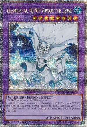 Elemental HERO Absolute Zero (Quarter Century Secret Rare) (RA03-EN231) - Quarter Century Bonanza 1st Edition Quarter Century Bonanza Yugioh Single  Squirtle Squad Card Shop.