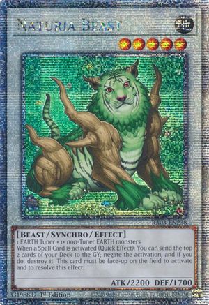 Naturia Beast (Quarter Century Secret Rare) (RA03-EN238) - Quarter Century Bonanza 1st Edition Quarter Century Bonanza Yugioh Single  Squirtle Squad Card Shop.