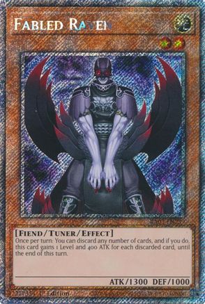 Fabled Raven (Platinum Secret Rare) (RA03-EN239) - Quarter Century Bonanza 1st Edition Quarter Century Bonanza Yugioh Single  Squirtle Squad Card Shop.