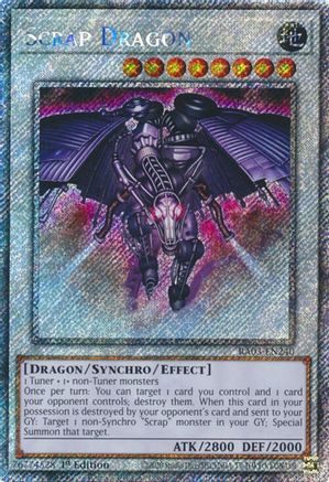 Scrap Dragon (Platinum Secret Rare) (RA03-EN240) - Quarter Century Bonanza 1st Edition Quarter Century Bonanza Yugioh Single  Squirtle Squad Card Shop.