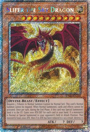 Slifer the Sky Dragon (Platinum Secret Rare) (RA03-EN244) - Quarter Century Bonanza 1st Edition Quarter Century Bonanza Yugioh Single  Squirtle Squad Card Shop.