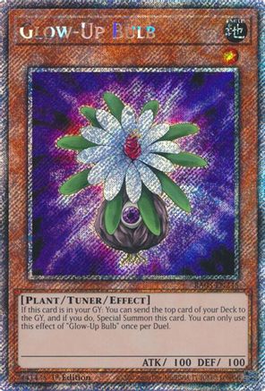 Glow-Up Bulb (Platinum Secret Rare) (RA03-EN245) - Quarter Century Bonanza 1st Edition Quarter Century Bonanza Yugioh Single  Squirtle Squad Card Shop.