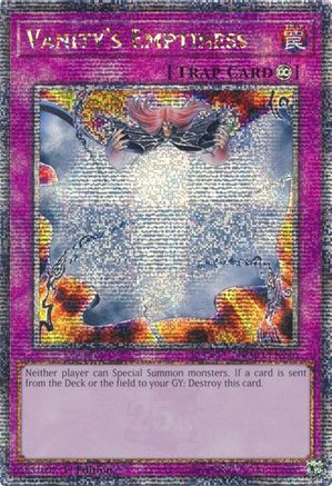 Vanity's Emptiness (Quarter Century Secret Rare) (RA03-EN246) - Quarter Century Bonanza 1st Edition Quarter Century Bonanza Yugioh Single  Squirtle Squad Card Shop.