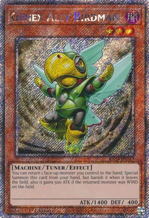 Genex Ally Birdman (Platinum Secret Rare) (RA03-EN247) - Quarter Century Bonanza 1st Edition Quarter Century Bonanza Yugioh Single  Squirtle Squad Card Shop.