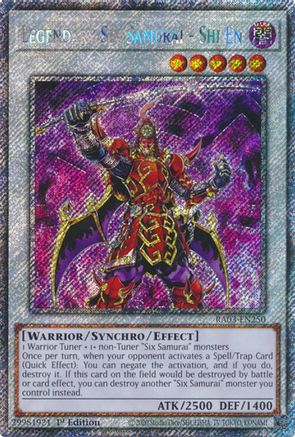 Legendary Six Samurai - Shi En (Platinum Secret Rare) (RA03-EN250) - Quarter Century Bonanza 1st Edition Quarter Century Bonanza Yugioh Single  Squirtle Squad Card Shop.
