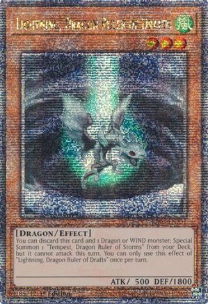 Lightning, Dragon Ruler of Drafts (Quarter Century Secret Rare) (RA03-EN257) - Quarter Century Bonanza 1st Edition Quarter Century Bonanza Yugioh Single  Squirtle Squad Card Shop.