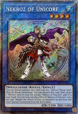 Nekroz of Unicore (Platinum Secret Rare) (RA03-EN262) - Quarter Century Bonanza 1st Edition Quarter Century Bonanza Yugioh Single  Squirtle Squad Card Shop.