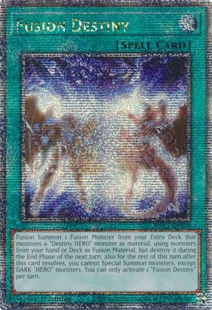 Fusion Destiny (Quarter Century Secret Rare) (RA03-EN270) - Quarter Century Bonanza 1st Edition Quarter Century Bonanza Yugioh Single  Squirtle Squad Card Shop.