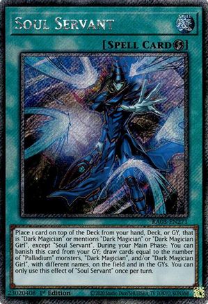 Soul Servant (Platinum Secret Rare) (RA03-EN271) - Quarter Century Bonanza 1st Edition Quarter Century Bonanza Yugioh Single  Squirtle Squad Card Shop.