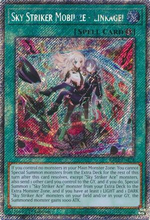 Sky Striker Mobilize - Linkage! (Platinum Secret Rare) (RA03-EN274) - Quarter Century Bonanza 1st Edition Quarter Century Bonanza Yugioh Single  Squirtle Squad Card Shop.