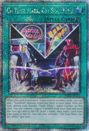 On Your Mark, Get Set, DUEL! (Quarter Century Secret Rare) (RA03-EN276) - Quarter Century Bonanza 1st Edition Quarter Century Bonanza Yugioh Single  Squirtle Squad Card Shop.