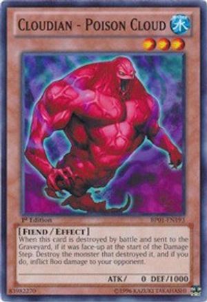 Cloudian - Poison Cloud (BP01-EN193) - Battle Pack: Epic Dawn Unlimited Battle Pack: Epic Dawn Yugioh Single  Squirtle Squad Card Shop.