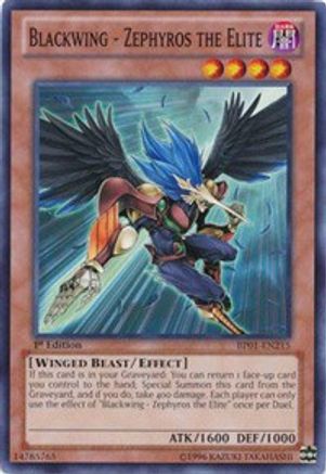 Blackwing - Zephyros the Elite (BP01-EN215) - Battle Pack: Epic Dawn 1st Edition Battle Pack: Epic Dawn Yugioh Single  Squirtle Squad Card Shop.