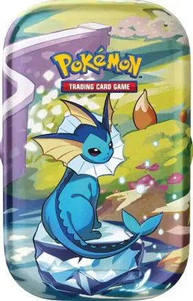 Prismatic Evolutions Mini Tin [Vaporeon] SV: Prismatic Evolutions Pokemon Sealed  Squirtle Squad Card Shop.