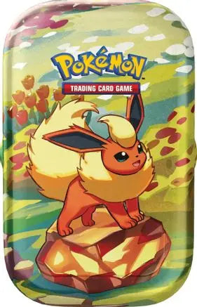 Prismatic Evolutions Mini Tin [Flareon] SV: Prismatic Evolutions Pokemon Sealed  Squirtle Squad Card Shop.