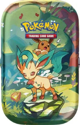 Prismatic Evolutions Mini Tin [Leafeon] SV: Prismatic Evolutions Pokemon Sealed  Squirtle Squad Card Shop.