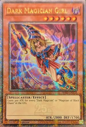 Dark Magician Girl (Quarter Century Secret Rare) (C) (RA03-EN123) - Quarter Century Bonanza 1st Edition Quarter Century Bonanza Yugioh Single  Squirtle Squad Card Shop.