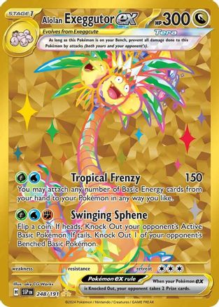 Alolan Exeggutor ex 248/191 – Surging Sparks – Hyper Rare Pokémon Card