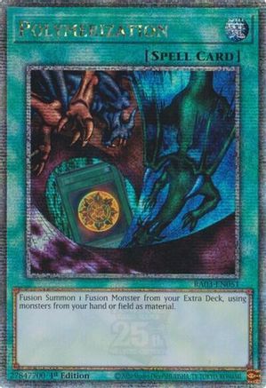 Polymerization (A) (Alternate Art) (Quarter Century Secret Rare) (RA03-EN051) - Quarter Century Bonanza 1st Edition Quarter Century Bonanza Yugioh Single  Squirtle Squad Card Shop.