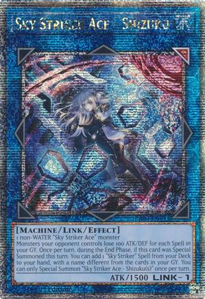 Sky Striker Ace - Shizuku (Alternate Art) (Quarter Century Secret Rare) (RA03-EN043) - Quarter Century Bonanza 1st Edition Quarter Century Bonanza Yugioh Single  Squirtle Squad Card Shop.