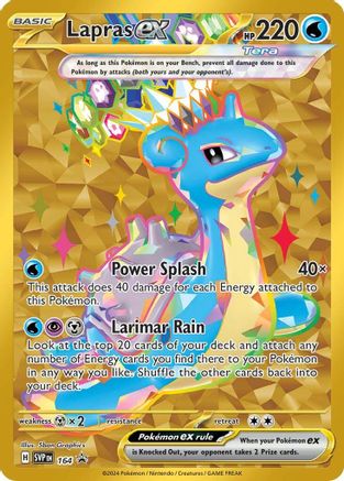 Lapras ex 164  - Holofoil SV Scarlet & Violet Promo Cards - Promo SV: Scarlet & Violet Promo Cards Pokemon Single  Squirtle Squad Card Shop.