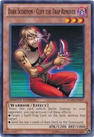 Dark Scorpion - Cliff the Trap Remover (GLD5-EN007) - Gold Series: Haunted Mine Limited Gold Series: Haunted Mine Yugioh Single  Squirtle Squad Card Shop.