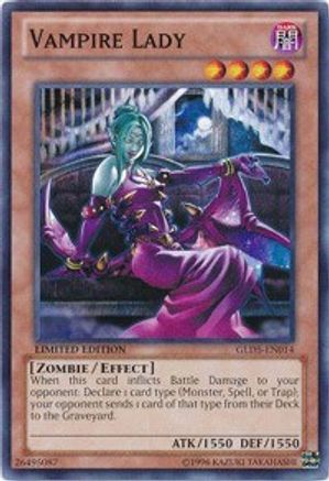 Vampire Lady (GLD5-EN014) - Gold Series: Haunted Mine Limited Gold Series: Haunted Mine Yugioh Single  Squirtle Squad Card Shop.