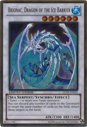Brionac, Dragon of the Ice Barrier (GLD5-EN031) - Gold Series: Haunted Mine Limited Gold Series: Haunted Mine Yugioh Single  Squirtle Squad Card Shop.