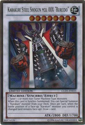 Karakuri Steel Shogun mdl 00X "Bureido" (GLD5-EN035) - Gold Series: Haunted Mine Limited Gold Series: Haunted Mine Yugioh Single  Squirtle Squad Card Shop.