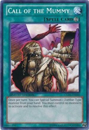Call of the Mummy (GLD5-EN040) - Gold Series: Haunted Mine Limited Gold Series: Haunted Mine Yugioh Single  Squirtle Squad Card Shop.