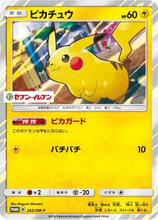 Pikachu - 242/SM-P (242/SM-P) - SMP Sun  Moon Promos Holofoil SM-P: Sun & Moon Promos Pokemon Japanese Single  Squirtle Squad Card Shop.