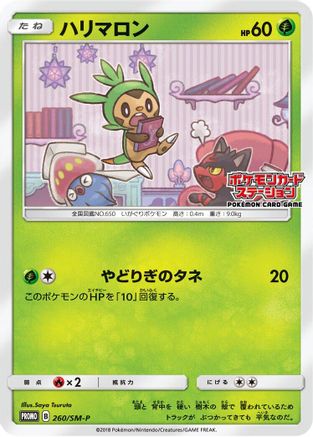 Chespin - 260/SM-P (260/SM-P) - SMP Sun  Moon Promos SM-P: Sun & Moon Promos Pokemon Japanese Single  Squirtle Squad Card Shop.