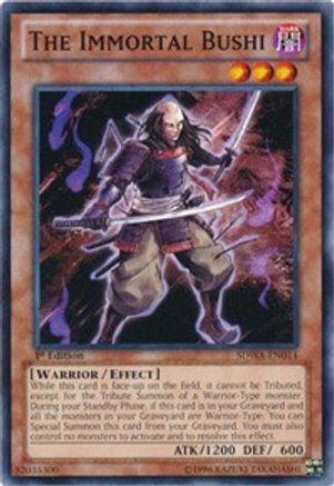 The Immortal Bushi (SDWA-EN014) - Structure Deck: Samurai Warlords 1st Edition Structure Deck: Samurai Warlords Yugioh Single  Squirtle Squad Card Shop.