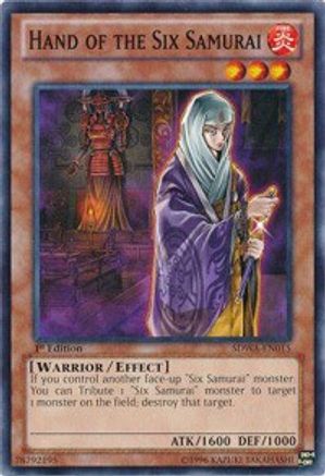 Hand of the Six Samurai (SDWA-EN015) - Structure Deck: Samurai Warlords 1st Edition Structure Deck: Samurai Warlords Yugioh Single  Squirtle Squad Card Shop.