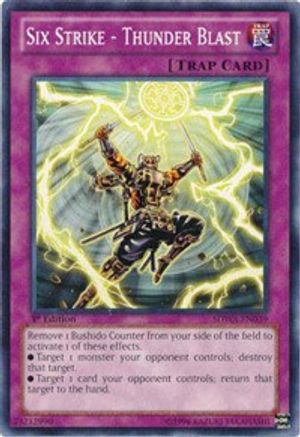 Six Strike - Thunder Blast (SDWA-EN039) - Structure Deck: Samurai Warlords 1st Edition Structure Deck: Samurai Warlords Yugioh Single  Squirtle Squad Card Shop.