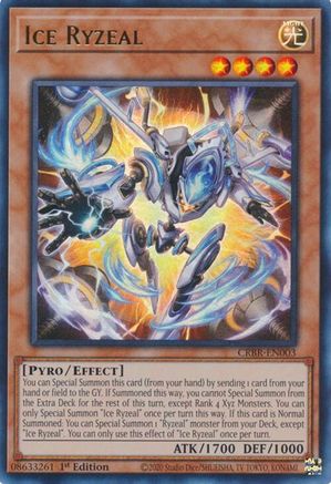 Ice Ryzeal (CRBR-EN003) - Crossover Breakers 1st Edition Crossover Breakers Yugioh Single  Squirtle Squad Card Shop.