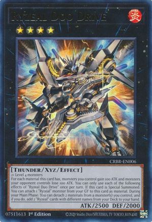 Ryzeal Duo Drive (CRBR-EN006) - Crossover Breakers 1st Edition Crossover Breakers Yugioh Single  Squirtle Squad Card Shop.